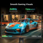 KTC 27 Inch Gaming Monitor 240Hz, FHD 1080p Quick IPS Laptop Monitor ... - Image 3