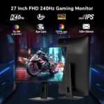 KTC 27 Inch Gaming Monitor 240Hz, FHD 1080p Quick IPS Laptop Monitor ... - Image 7