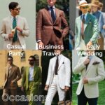 UNINUKOO Linen Go well with for Males Summer season Marriage ceremony 2 Piece Go well with Set Peak Lapel... - Image 6
