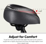 Schwinn Consolation Bike Seat, Quilted or Foam Padded Bike Saddle, Varied... - Image 7