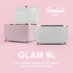 Cooluli Glam 9L Mini Skincare Fridge - Pink Mini Fridge for Pores and skin Care ... - Image 4