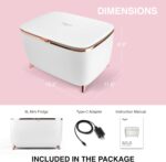 Cooluli Glam 9L Mini Skincare Fridge - Pink Mini Fridge for Pores and skin Care ... - Image 9