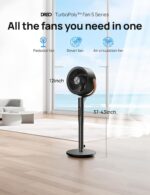 Dreo Good Fan for Bed room, 120°+105° Omni-directional Oscillating Sta... - Image 3