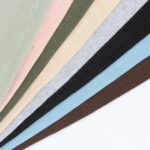 Roselux Ladies's Summer season Scoop Neck Quick Sleeve T-Shirts Ribbed Knit Sl... - Image 5