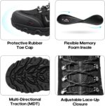 NORTIV 8 Males's Waterproof Mountain climbing Sneakers Leather-based Low-High Mountain climbing Sneakers fo... - Image 5