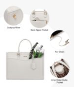 LOVEVOOK Laptop computer Tote Bag for Girls, Workplace Work Bag Briefcase match for ... - Image 6