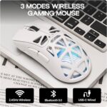 MechLands Aula SC620 Gaming Mouse, 2.4G/USB-C/BT Wi-fi Mouse with 4... - Image 5