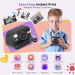 Immediate Print Digicam for Children, Birthday Items for Ladies and Boys Ages ... - Image 3