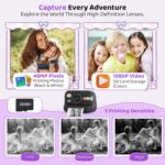 Immediate Print Digicam for Children, Birthday Items for Ladies and Boys Ages ... - Image 7