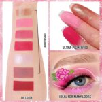 BOBISUKA Eyeshadow + Matte Lipstick Make-up Package, 6 Colours Pink Rose Plu... - Image 5