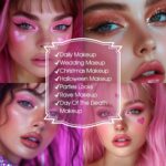 BOBISUKA Eyeshadow + Matte Lipstick Make-up Package, 6 Colours Pink Rose Plu... - Image 7