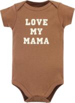 Hudson Child Unisex Child Cotton Bodysuits, Brown Navy Mamas Boy 3-Pack,... - Image 5