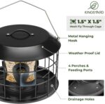 Kingsyard Mesh Caged Fowl Feeders for Out of doors Hanging, Tube Squirrel P... - Image 4