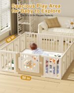 Premium Foam Child Play Mat 50" x 50" – Detachable & Machine Washable Co... - Image 4