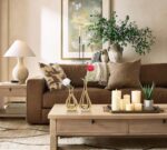 Gold Vase for Residence Decor Navy Blue Hole Ceramic Vases Set of two Nordi... - Image 5