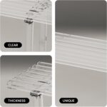 Sumerflos Acrylic Entryway Bench - 35" Clear Shoe Storage Bench for Be... - Image 5