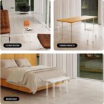 Sumerflos Acrylic Entryway Bench - 35" Clear Shoe Storage Bench for Be... - Image 6