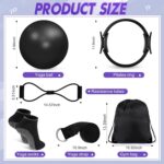 Poen 18 Pcs House Pilates Ball and Ring Circle Set Yoga Health Essenti... - Image 3