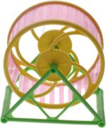Hamster Train Wheel, Silent Operating Wheel with Stand for Hamsters, ... - Image 4