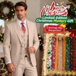 Excessive-Finish Fits Males Go well with Groomsmen Go well with Orange Slim Match 3 Items Go well with f... - Image 3