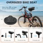 BLUEWIND New Noseless Outsized Bike Seat, Large Bicycle Saddle Novel B... - Image 6