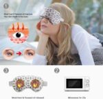 2 in 1 Heated/Ice Eye Masks Moist Warmth Eye Masks Lavender & Flaxseed Sin... - Image 3