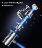 RENDOW Cordless Vacuum Cleaner, 550W 45Kpa Stick Vacuum, 65Mins Vacuum... - Image 9