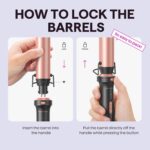 Wavytalk 5 in 1 Curling Wand Set, Twin Voltage Curling Iron Set with 5... - Image 7