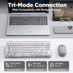 YUNZII X71 Wi-fi Sizzling Swappable Clear Mechanical Keyboard with... - Image 4