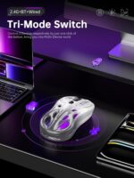 Wi-fi Gaming Mouse, Tri-Mode 2.4G/USB-C/Bluetooth Mouse, 800-4800 D... - Image 3