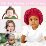 3 Pcs Child Bonnets for Sleeping,Silk Sleep Cap for Child Ladies and Boys - Image 3