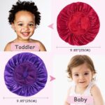 3 Pcs Child Bonnets for Sleeping,Silk Sleep Cap for Child Ladies and Boys - Image 5