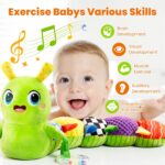 Child Toys 0-6 Months, Washable Child Musical Caterpillar Toys with 10 Ok... - Image 3