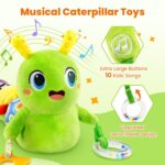 Child Toys 0-6 Months, Washable Child Musical Caterpillar Toys with 10 Ok... - Image 5