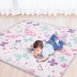 Funtery 43 x 43 Inch Boho Child Play Mat Moveable Crawling Washable Fol... - Image 8