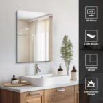 Frameless Mirror, 18x24 Mirrors for Wall, Rectangle Lavatory Mirror fo... - Image 5