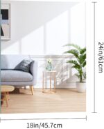 Frameless Mirror, 18x24 Mirrors for Wall, Rectangle Lavatory Mirror fo... - Image 7