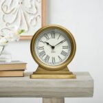 Gold Mantle Clock – Classic Fashion Desk Clock for Dwelling Room Décor,Vi... - Image 3
