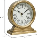 Gold Mantle Clock – Classic Fashion Desk Clock for Dwelling Room Décor,Vi... - Image 5