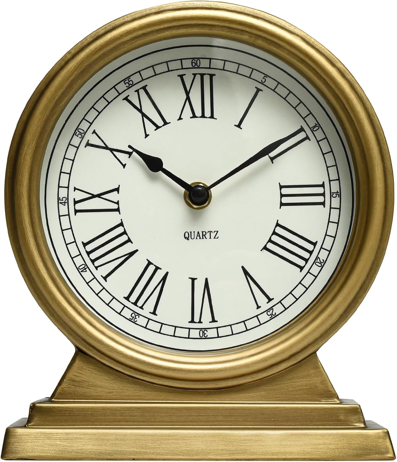 Gold Mantle Clock – Classic Fashion Desk Clock for Dwelling Room Décor,Vi... - Image 6