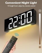 Alampan 12" Giant Digital Wall Clock with Distant Management, USB Powered,... - Image 6