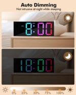 Alampan 12" Giant Digital Wall Clock with Distant Management, USB Powered,... - Image 7