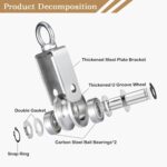 Cable Pulley Wheel for Rope with Ball Bearing, Easy No Noise, 360° S... - Image 3