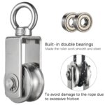 Cable Pulley Wheel for Rope with Ball Bearing, Easy No Noise, 360° S... - Image 5