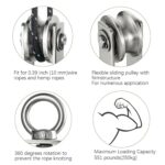 Cable Pulley Wheel for Rope with Ball Bearing, Easy No Noise, 360° S... - Image 6
