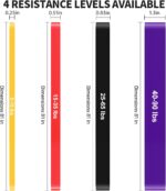 Pull Up Help Bands Set 5 LBS - 230 LBS, Lengthy Resistance Bands fo... - Image 6