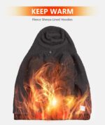 ZITY Males's Zip Up Hoodie Heavyweight Winter Sweatshirt Fleece Sherpa L... - Image 4