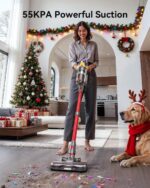 Cordless Vacuum Cleaner, Upgraded 55KPA 650W 70Mins Stick Vacuum with ... - Image 3