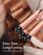 Waver Curling Iron Wand, BESTOPE PRO 5 in 1 Curling Wand Set with 3 Ba... - Image 4