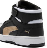 Puma, Unisex-Baby, Rebound Layup Mid Hook and Loop, Puma Black-Puma G... - Image 3